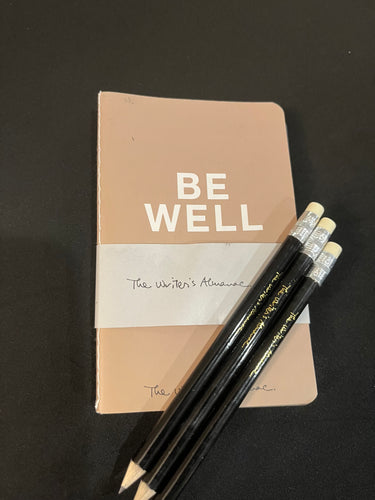 Be Well, Do Good Work, Keep In Touch Journal and pencil set