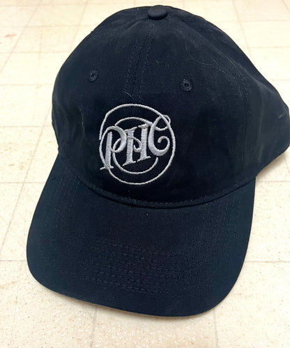 PHC Circular logo hat - black