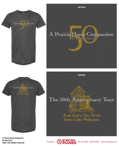 A Prairie Home Companion 50th Anniversary Shirt - Charcoal