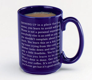 "Good Enough" mug by Garrison Keillor (set of 2 mugs)
