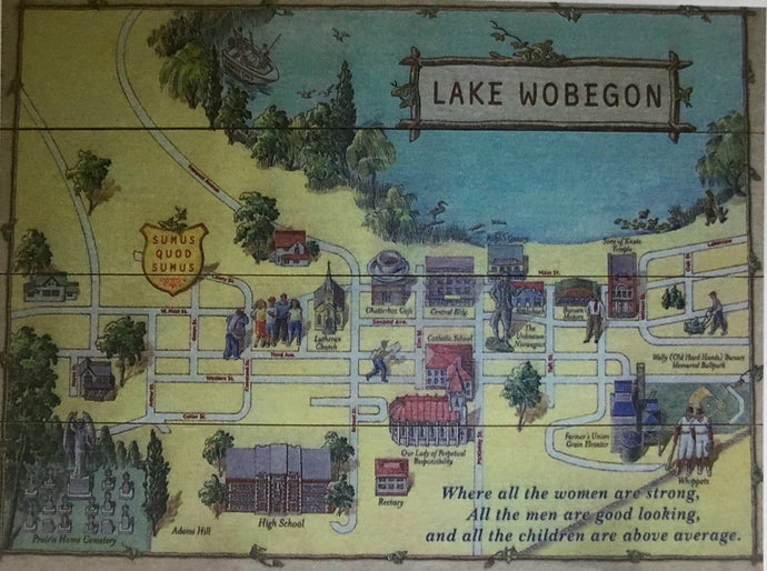 Lake Wobegon Wood Sign (Item W6-916)