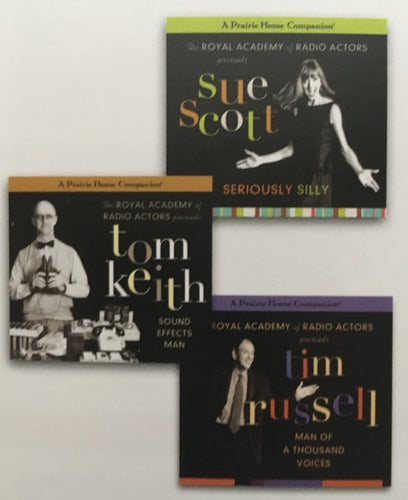 The Royal Academy of Radio Actors: Tim Russell, Tom Keith & Sue Scott PLUS Fred Newman (4 CDs)